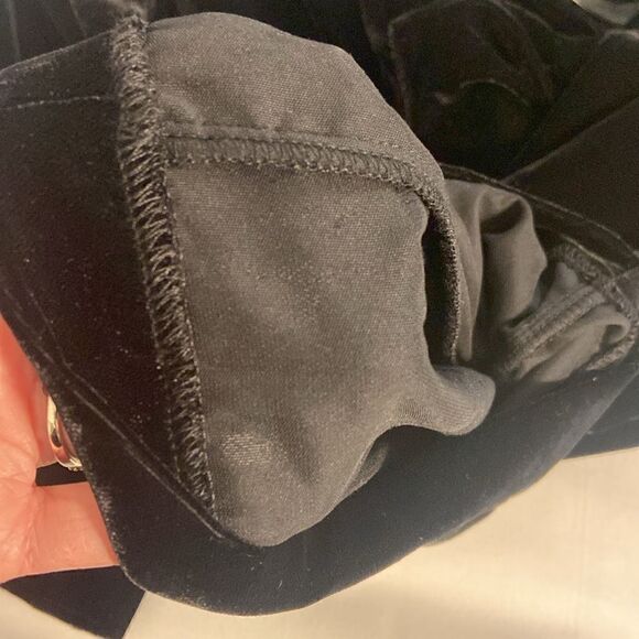 Gap Stretch Black Velvet Pants Classic Fit Bootcut Size 8 Holiday Party - Picture 5 of 8